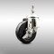 Service Caster 4 Inch 316SS Soft Rubber Wheel Swivel 1/2 Inch Threaded Stem Caster with Brake SCC SCC-SS316TS20S414-SRS-TLB-121315 - alternate 1